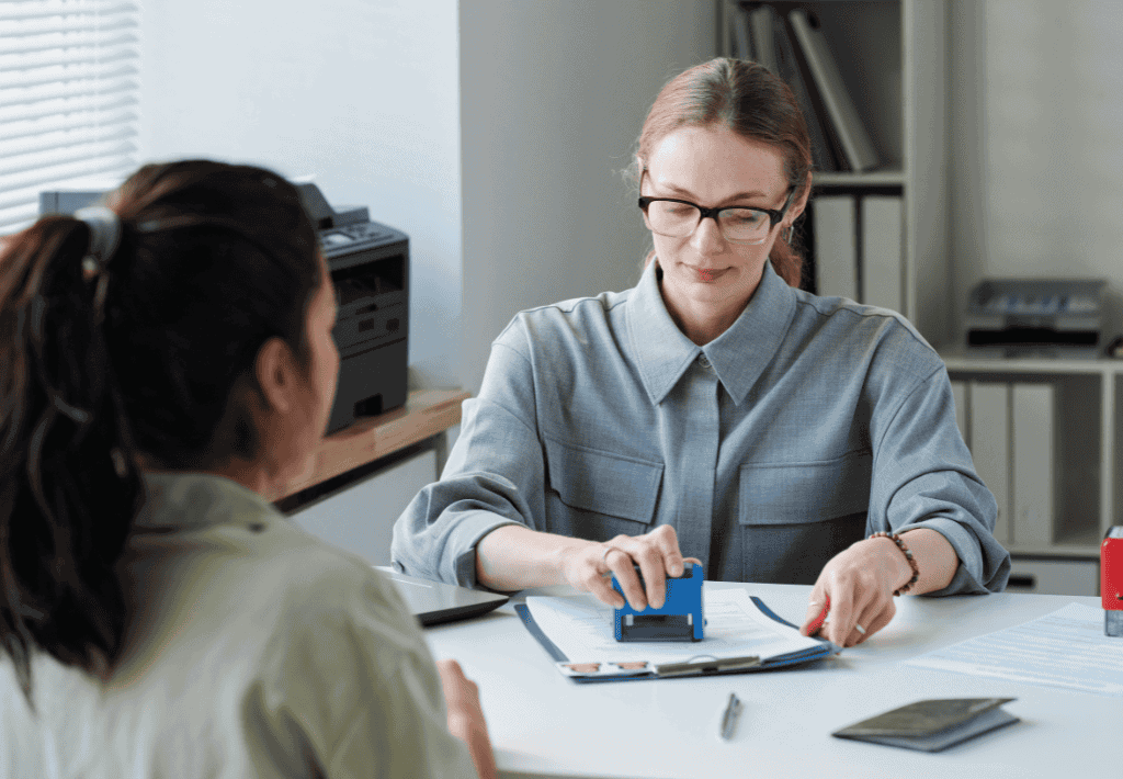 Scheduling a visa interview at Houston EB5 office for US immigration process.