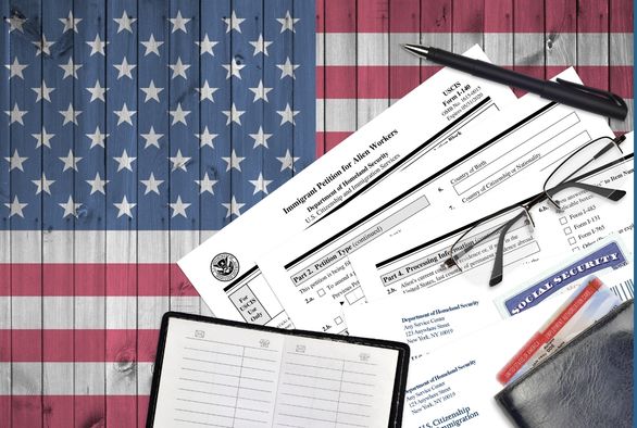 USCIS Form I-526E petition documents for EB-5 immigrant investor filing